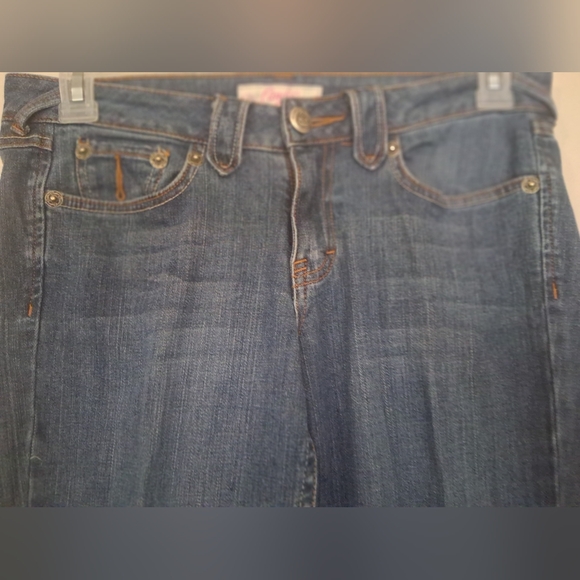 Candie's Dark Blue Flare Jeans - Picture 2 of 6